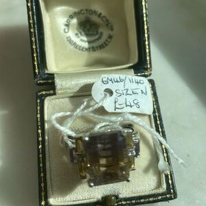 Ring amethyst 9 k